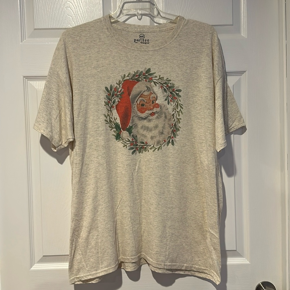 New Women’s Jolly Santa T shirt by Par-tee On Designs- XXL